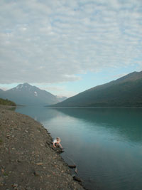 Eklutna Lake, copyright 2005 by Leon Unruh